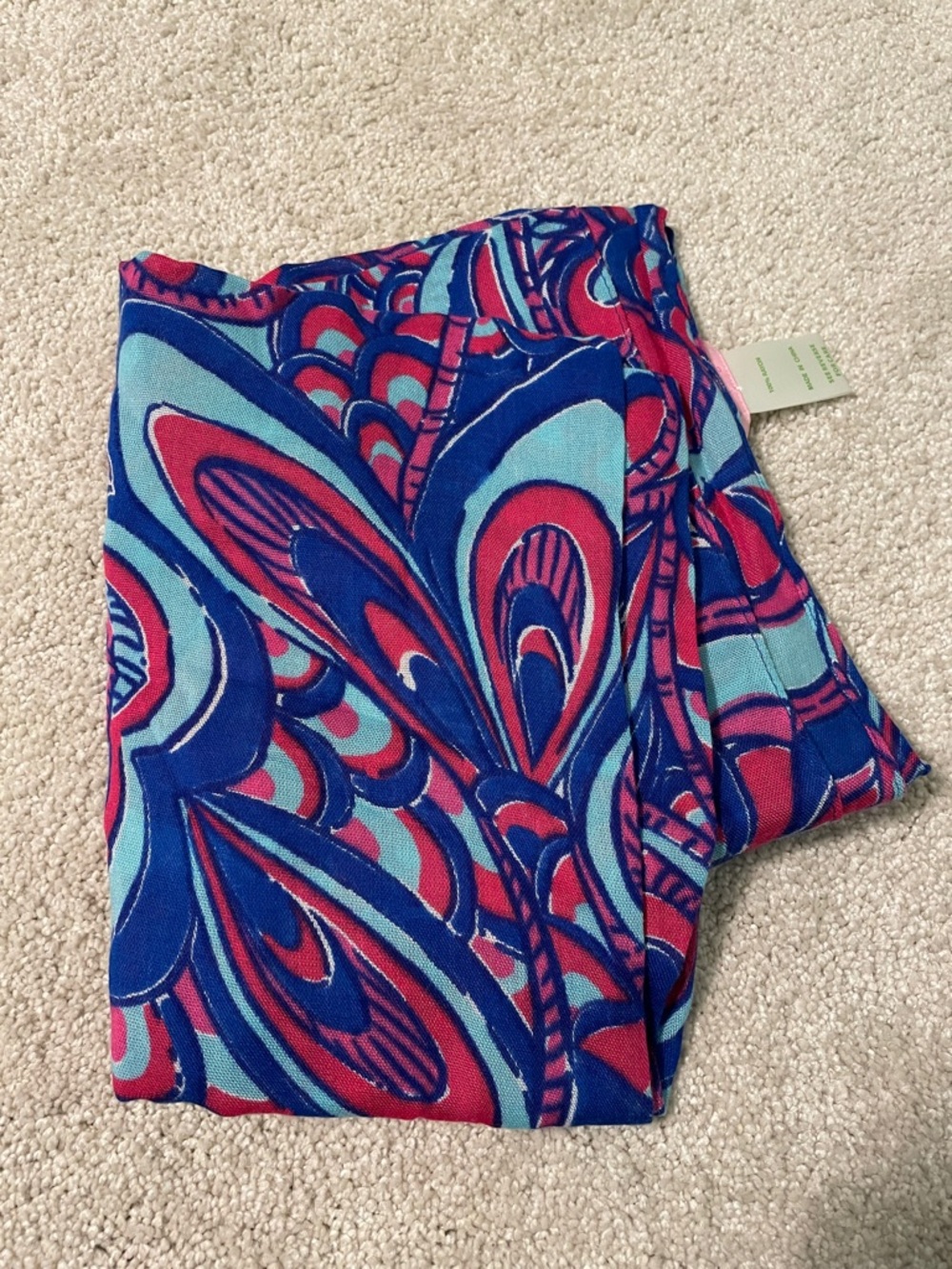 Lilly Pulitzer Infinity Scarf Floral Fish Paisley